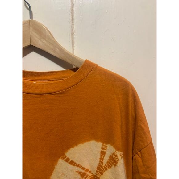 Vintage tye dye T-shirt Gitano single stitch orange tee 80s 90s - Picture 3 of 7